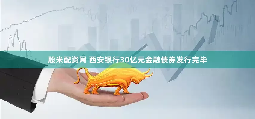股米配资网 西安银行30亿元金融债券发行完毕